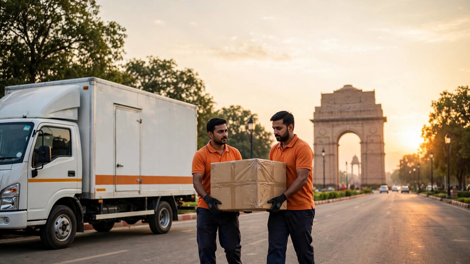 Trabian moving crew loading a truck in Delhi NCR