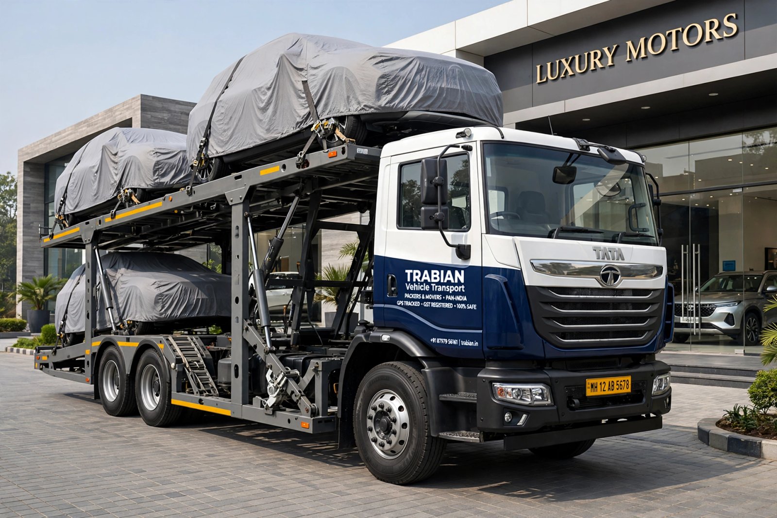 Tata car carrier vehicle transport - Trabian